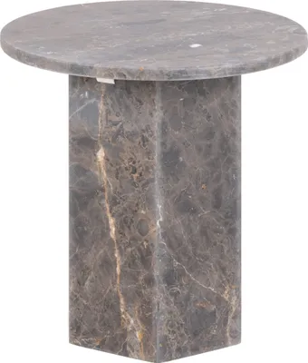 Zdjęcie produktu dla Naxos stolik kawowy stolik ogrodowy Ø50cm marmur brązowy.