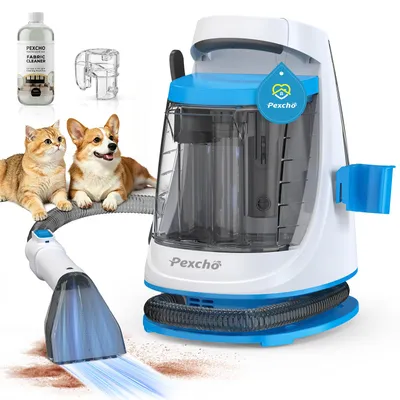 Produktbild von Teppichreinigungsgerät Polsterreiniger Teppichreiniger Maschine,18kPa Saugkraft 550 W, 1,2L+1,2L Wassertank, für Sofa/Treppe/Autositze/Haustier Flecke