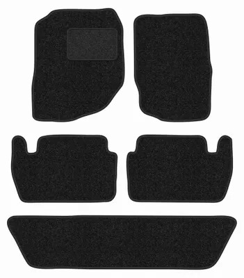 Zdjęcie produktu dla Dywaniki samochodowe welurowe LUX-ANTHRA do: Dodge Durango II (2002-2010, SUV) antracytowe z wzmocnieniem kierowcy, z mocowaniami
