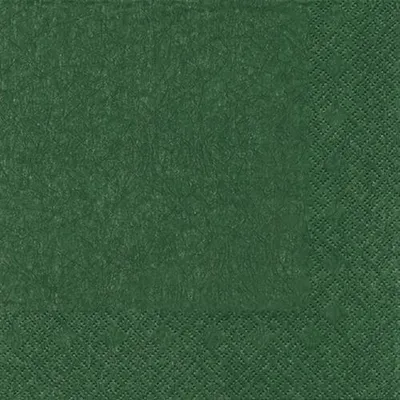 Produktbild von 20 Servietten Dunkelgrün 33 x 33 cm 3 lagig, Lunch Servietten, Servietten Modern Colours Tissue für den gedeckten Tisch Anlass, Fest, Party, Hochzeit, Taufe, Kommunion, Weihnachten, Ostern