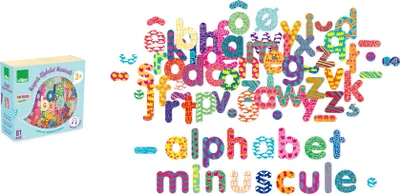 Produktbild von Vilac Hölzernes magnetisches Alphabet 81Stück