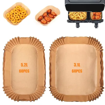 Obrázok produktu pre 120 kusov pečiacieho papiera na fritézu, ktorý sa nelepí a je vodotesný