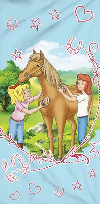 Produktbild von Bibi und Tina Badetuch Sternenzauber 75x150 cm
