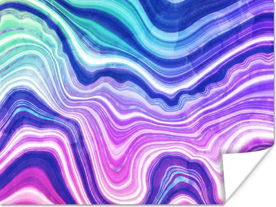 Produktbild von MuchoWow® Poster Neon - Achat - Geode - Edelstein 40x30 cm - Plakate für die Wände - Poster Wohnzimmer