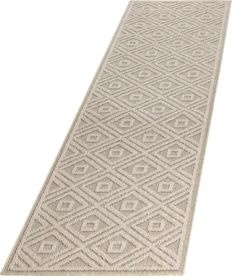 Zdjęcie produktu dla Ayyildiz | Dywan zewnętrzny Patara Romby II - Beżowy 80 cm x 250 cm - Trwały - Odporny na sierść