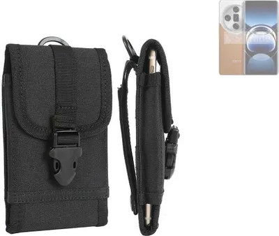 Produktbild von K-S-Trade Holster Handy Hülle kompatibel mit Oppo Find X7 Holster Handytasche Gürtel Tasche Schutz Hülle Robust Outdoor schwarz