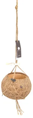 Produktbild von Hängeampel Kokodama Kokosfasern 20 x 17 cm braun