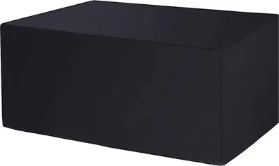 Image de Outdoor imperméable à l'eau et respirant 210D Oxford Polyester Housse de protection pour meubles de jardin carrés, (Carré,155*95*68cm,Noir)