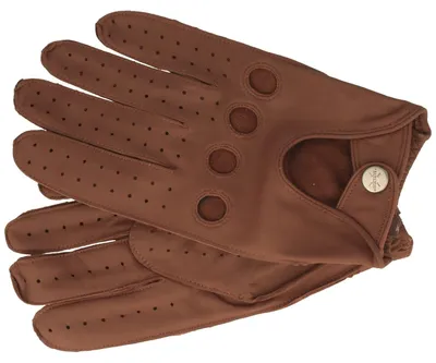 Pearlwood Autofahrerhandschuhe Clark aus 100% Leder in braun