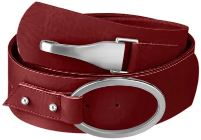 Image de Ceinture Cintura M pour femmes, modèle Carolin, référence 9980, unie, taille 85 cm, couleur rouge