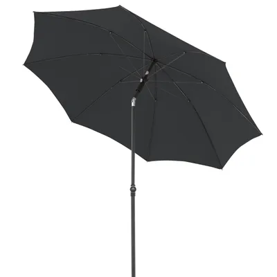 Produktbild von Doppler ACTIVE Green Edition 210 cm Sonnenschirm rund in 4 Farbvarianten Mittelmastschirm Balkonschi 840 Anthrazit