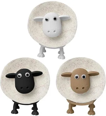 Image de Porte-papier toilette en forme de mouton, blanc, sans fil, porte-papier de rechange, accessoire de salle de bains