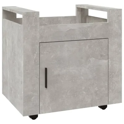 Produktbild von vidaXL Bürowagen Betongrau 60x45x60 cm Holzwerkstoff