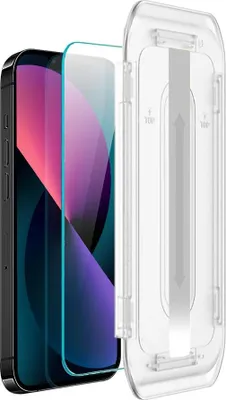 Image de verre trempé 9H pour écran d'iPhone 13 avec applicateur