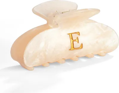 Produktbild von Damen Haarklammer E Buchstabe Antiallergisch Hautfreundlich Gold Haarschmuck