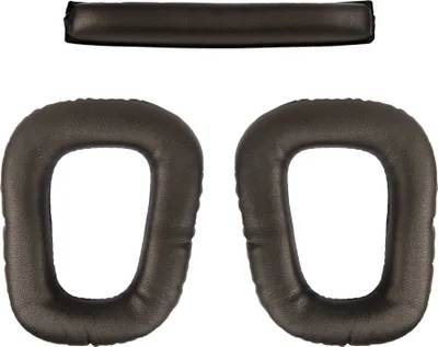 Obrázok produktu pre Sada náušníkov Somstyle s čelenkou pre náhlavnú súpravu Logitech G35/G230/G332/G430/G432/F430/F450/G930 - Protein Leather Black