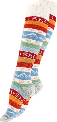 Produktbild von Stark Soul® Skisocken HYGGÈ mit Wolle – Kniestrümpfe Farbe: Wollweiß, Gr: 35-38