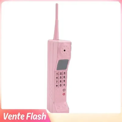 Obrázek produktu pro Retro cihlový telefonní ornament - vintage foto rekvizita a stylová dekorace