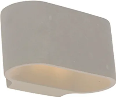 Produktbild von QAZQA - Landhaus I Vintage Rustikale ovale Wandleuchte Beton - Arles I Wohnzimmer I Schlafzimmer - SteinI Oval - LED geeignet G9