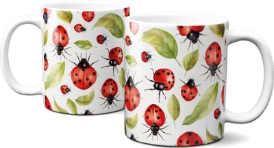 Produktbild von OH! cuptastic! - Tasse - Kaffeebecher - Lieblingstasse - mit süßen Marienkäfern - G-LT-297