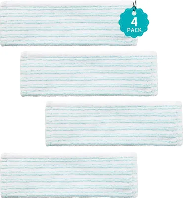Produktbild von 4er-Pack Mikrofaser Wischbezš¹ge fš¹r Leifheit Profi XL Micro Duo / Profi XL Baumwolle Plus, geeignet fš¹r alle Bodenarten. Der Leifheit Bodenwischer Ersatzbezug ist sehr saugf?hig und super fleckenl?send
