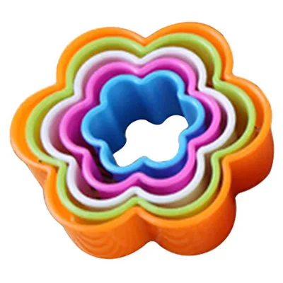 Produktbild von 5Pcs Fondant Kuchen Plätzchen Sugarcraft Ausstechformen Dekorieren Formen Werkzeug Set Küchenutensilien-Blume