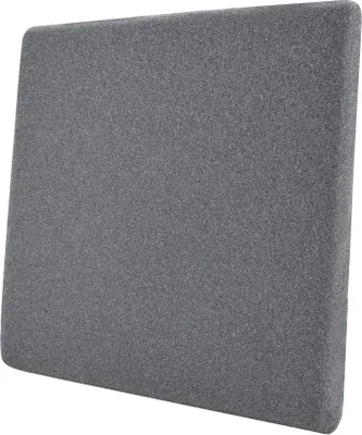 Produktbild von PolkaHome® Sitzkissen aus Memory-Schaum, 37,6 x 38 x 3 cm, Quadratisch, Grau