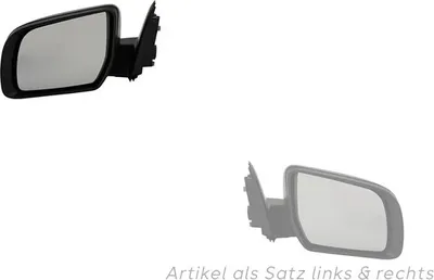 Obrázok produktu pre Johns, vonkajšie zrkadlo pasuje pre Ford Ranger 11 04/11- sada ľavé a pravé , čierne 5213038 5350396