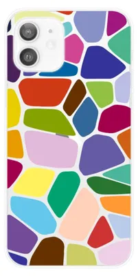 Image de 1001Coques - Coque silicone compatible avec Apple iPhone 12 - Motif vonoroi - Design original imprimé en France