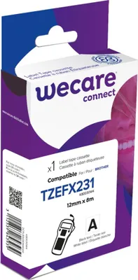 Zdjęcie produktu dla Armor K80030W4, Czarny na białym, Brother, 1,2 cm, 8 m, 1 szt.