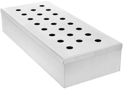Produktbild von Räucherbox Räucherdose Räucherkiste für Grill - 24 x 10 x 4,5 cm - Edelstahl - Für Gasgrill und Barbecue