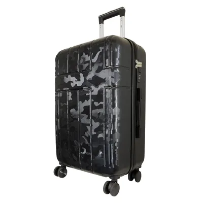 Produktbild von Mittelgroßer ABS Reisekoffer Camo 66cm Hartschale Trolley Größe M schwarz