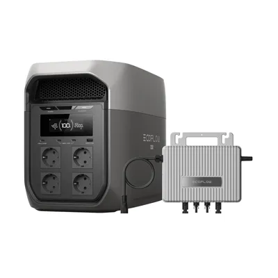Produktbild von EcoFlow Delta 3 Max tragbare Powerstation 3600Wh, 0% VAT WLAN STREAM Mikrowechselrichter 800W, LiFePO4-Batterie