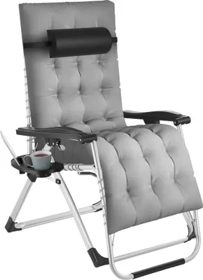 Obrázek produktu pro tectake® Cloud skládací lehátko 84 x 168 x 82,5 cm, s odkládacím stolkem