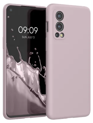 Produktbild von kwmobile Handyhülle für OnePlus Nord 2 5G Hülle - Case Silikon - Kabelloses Laden - Schutzhülle Cover in Nude Lilac
