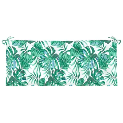 Produktbild von vidaXL Gartenbank-Auflage Blattmuster 120x50x7 cm Oxford-Gewebe