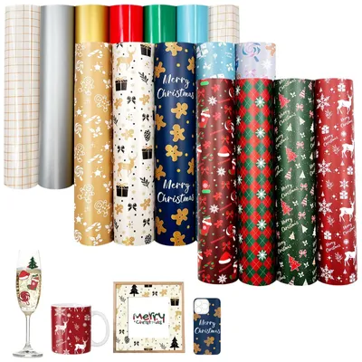 Produktbild von Solidchoice – Set mit 14 weihnachtlichen Dekorationsaufklebern