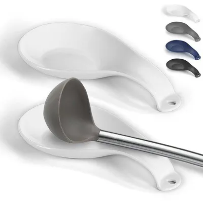 Produktbild von Ibenzoa® Löffelhalter‑Set, 2 Stück – lebensmittelechter Kunststoff, tropfenauffangend für Kochlöffel, Pfannenwender & Küchenutensilien, spülmaschinenfest