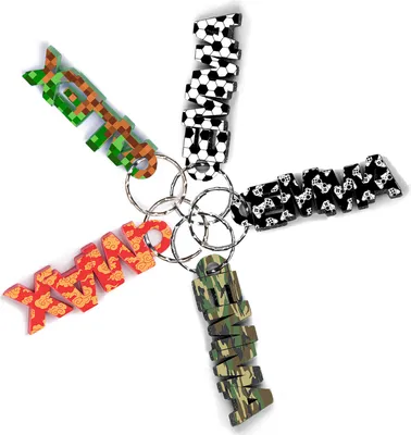 Produktbild von Ferocity Schlüsselanhänger Geschenk für Jungen Kinder individuell UV personalisiert mit Namen 3D gedruckt ein Super Glücksbringer zum Schulanfang [122]