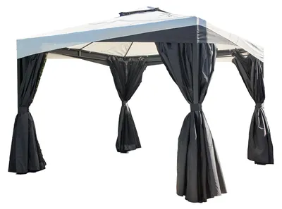 Produktbild von Sojag Malta 1010 Alu Pavillon 3x3 m mit abnehmbaren Textildach