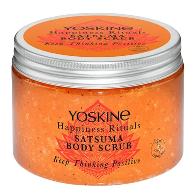 Zdjęcie produktu dla Yoskine Happiness Rituals Cukrowy Peeling do ciała Satsuma 300g