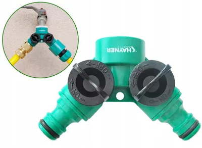 Produktbild von Khayner Wasserhahn-Verteiler K6D 2-Wege mit Ventilen