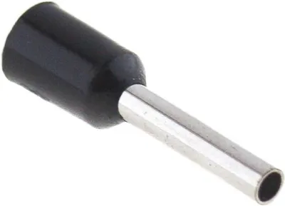 Productafbeelding van Geïsoleerde Ferrules - Adereindhulzen Krimpconnectoren - Elektrische Installatie - DIN 46228 Gecertificeerd - 1.5 mm² - Zwart