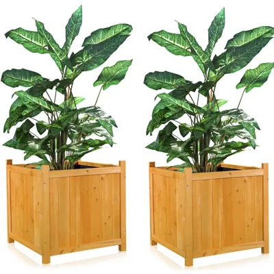 Image de Pot de fleurs 50x50 Miel Jardinière Pot de fleurs Cache-pot