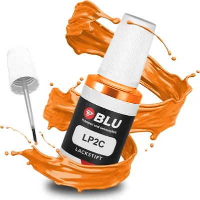 Produktbild von BLU Auto Lackstift Orange kompatibel für Volkswagen LP2C Leucht Orange | Auto Lack Reparatur Ausbesserungslack