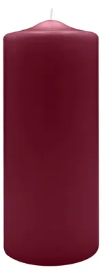 Produktbild von Spitzkopf Stumpen Kerzen Bordeaux 25 x Ø 9 cm, 6 Stück