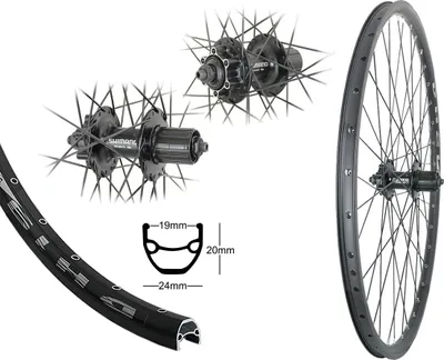 Produktbild von Bärwinkels 28 Zoll Hinterrad 19-622 Disc Shimano M475 Scheibenbremse 6-Loch 8,-9,-10 fach