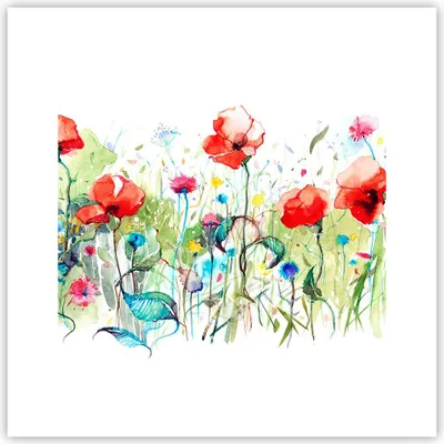 Produktbild von Poster - Poster ohne Rahmen - Blumen Wiese Blatt Natur - 30x30 cm - Wand Bild - Wanddeko - Wandbilder - Kunstposter - Wandposter - Bilder - Kunstdruck - Wanddekoration - Wandbild - P2XAC30x30-3076