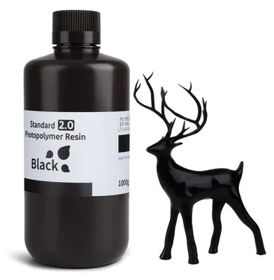 Produktbild von ELEGOO Standard Resin V2.0 1KG, Schwarz