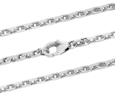 Produktbild von Ankerkette diamantiert Länge 50cm - Breite 2,5mm - 925 Silber